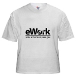 eWork - Pass Gas White T-Shirt